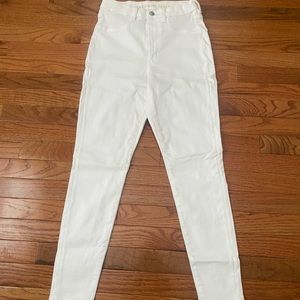 American Eagle , curvy super high rise jegging